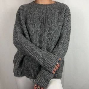Cozy Grey Knit Urban Outfitters Sweater